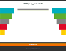 Tablet Screenshot of duborg-byggecenter.de